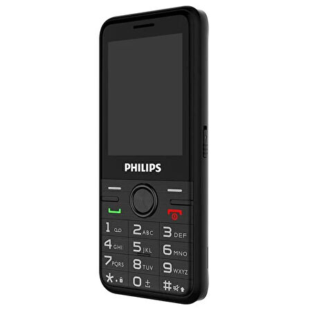 Philips Xenium E6500 Kameralı Çift Sim Kart Tuşlu Cep Telefonu Siyah