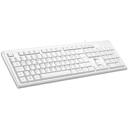 Lecoo KB101 USB Kablolu Türkçe Q Klavye Beyaz