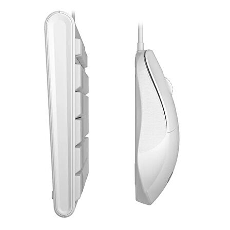 Lecoo CM101 USB Kablolu Türkçe Q Klavye & Mouse Set Beyaz