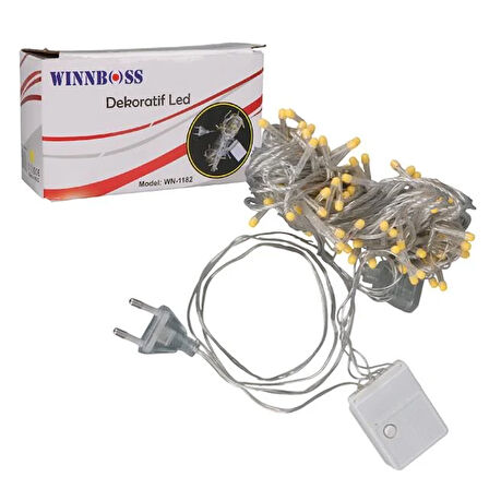 Winnboss Wn-1182 Gün Işığı 10 Metre Dekoratif Led Yılbaşı Işığı 5 Watt Ac220v