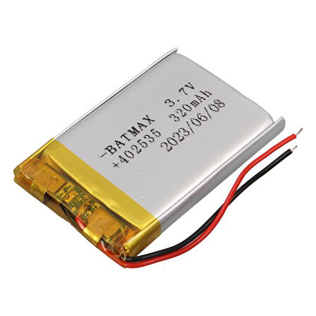 Powermaster 402535 3.7v 320mah Lityum Polimer Li-po Batarya Ciklet Pil