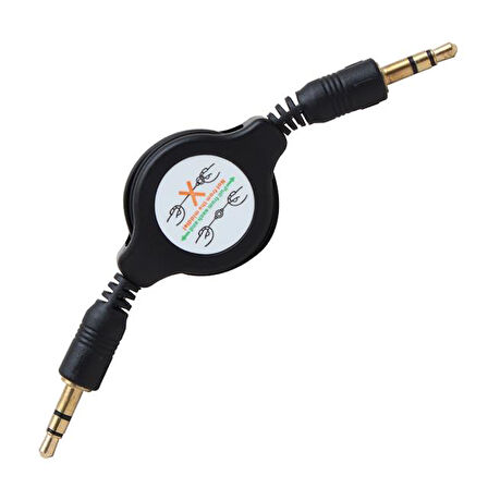 Powermaster Makaralı 3.5 Mm Stereo Erkek-Erkek Kablo 31413