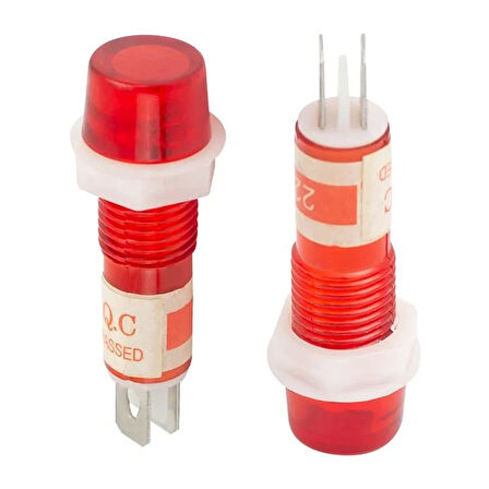 Sinyal Led Göz Lambası Xd8 1 220 Volt Yeşil Kırmızı Ic 225