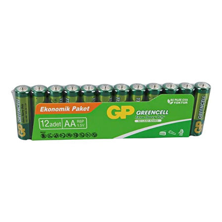 GP Greencell 15G-VS12 R6P AA Kalem Pil 12'li