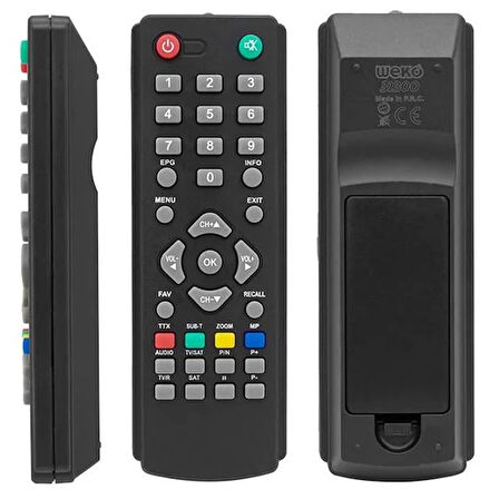 Hey 40125 Trident Yeni Botech 7000 Uyumlu Uydu Kumanda