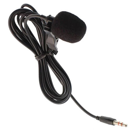 Hello Hl-5344 Siyah 3.5 Mm 3 Boğumlu Aux Kablolu Yaka Ve Youtuber Mikrofonu