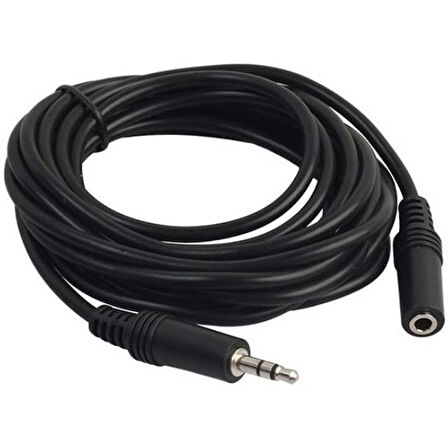 3.5 MM Stereo  Erkek/Dişi 5 Metre Uzatma Kablo