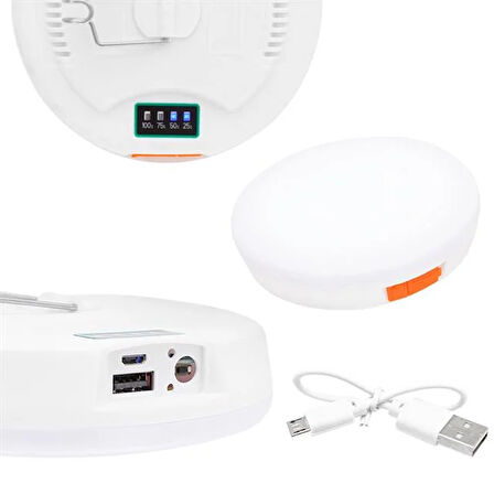 POWERMASTER MX-81005 ENERJİ TASARRUFLU GECE PAZARI-KAMP LAMBASI Beyaz