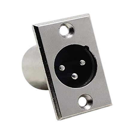Elektromer Canon Xlr 3 Pin Erkek Şase Konnektör