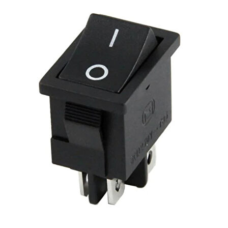 Mini Işıksız 4 Pinli Siyah Yükseltici Anahtarı Ic 122