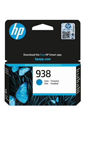 Hp 938 Cyan Mavi Kartuş 4S6X5PE