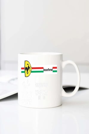 Ferrari Essere Fu Baskılı 330 ml Porselen Kupa Bardak (123462-1)