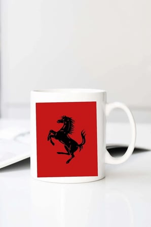 Ferrari Ul An Baskılı 330 ml Porselen Kupa Bardak (123462-4)