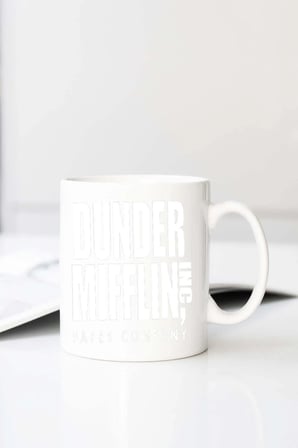 Durden Baskılı 330 ml Porselen Kupa Bardak (123481-4)