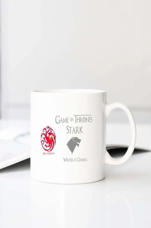 Game Of Thrones Limited Editio Baskılı 330 ml Porselen Kupa Bardak (123485-3)