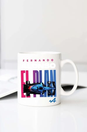 Fernando Alonso El Plan Furkan 1 Baskılı 330 ml Porselen Kupa Bardak (123514-1)