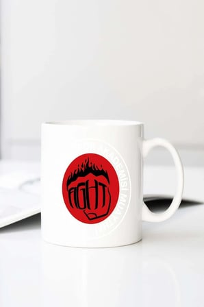 Ert Rk Logo Baskılı 330 ml Porselen Kupa Bardak (123615-1)