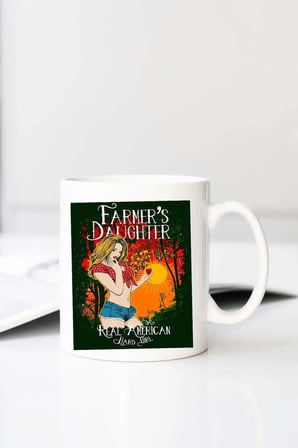 Farmer S Daughter Baskılı 330 ml Porselen Kupa Bardak (123655-1)
