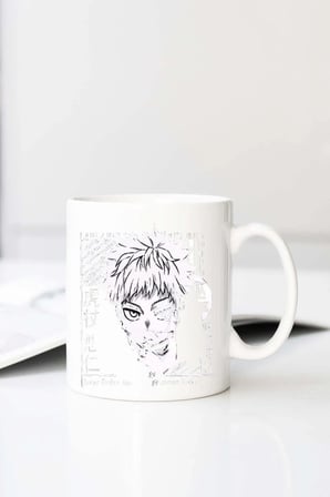 Favorim50ton Anime Jujutsu Kai Baskılı 330 ml Porselen Kupa Bardak (123660-1)