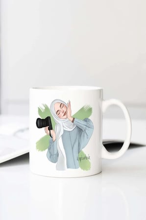 Foto Raf K Z T Shirt Baskılı 330 ml Porselen Kupa Bardak (123709-1)