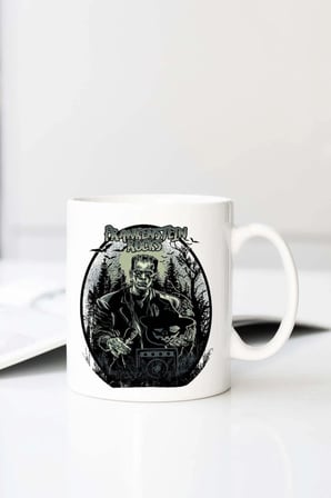 Frankenstein Baskılı 330 ml Porselen Kupa Bardak (123715-1)