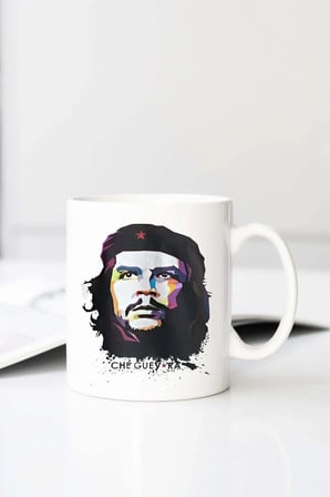 Gala Che Guevara Baskılı 330 ml Porselen Kupa Bardak (123746-1)