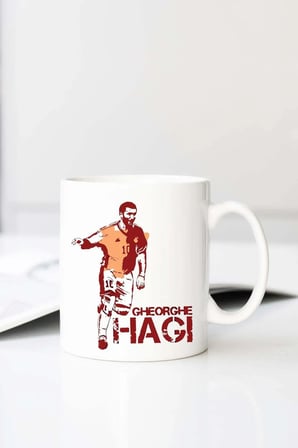 Gheorghe Hagi Baskılı 330 ml Porselen Kupa Bardak (123779-1)