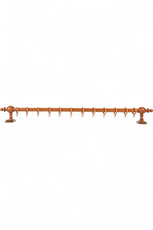 Ahşap Rustik Perde Askısı - Raysız