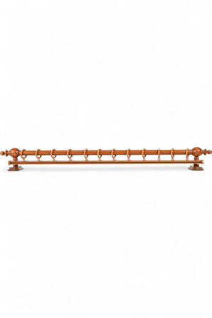 Ahşap Rustik Perde Askısı - Tek Raylı