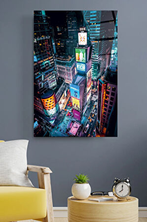Times Square Cam Tablo, Dekoratif Cam Tablo