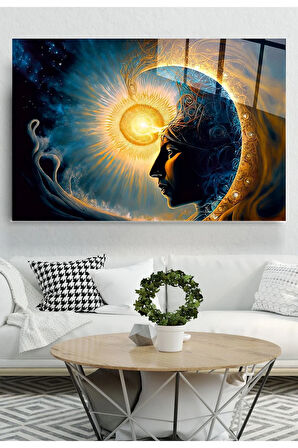 Mistik Enerji Cam Tablo, Dekoratif Cam Tablo