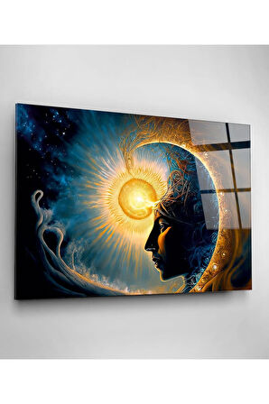 Mistik Enerji Cam Tablo, Dekoratif Cam Tablo