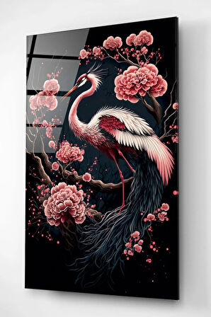 Clove And Bird Cam Tablo, Dekoratif Cam Tablo