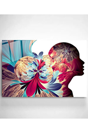 Human Is Art Cam Tablo, Dekoratif Cam Tablo