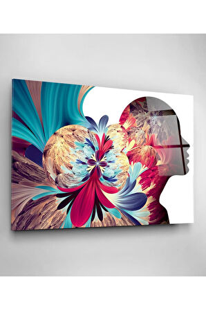 Human Is Art Cam Tablo, Dekoratif Cam Tablo