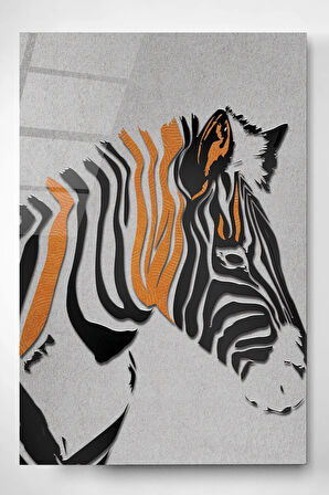 Zebra Cam Tablo, Dekoratif Cam Tablo