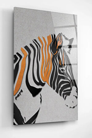 Zebra Cam Tablo, Dekoratif Cam Tablo
