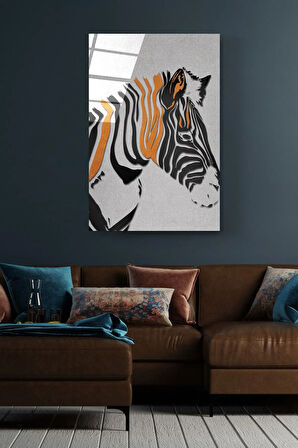 Zebra Cam Tablo, Dekoratif Cam Tablo
