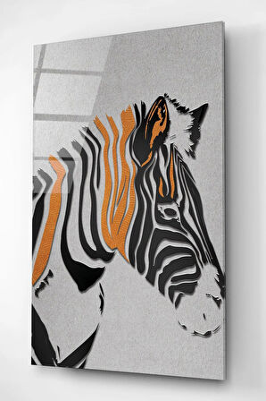 Zebra Cam Tablo, Dekoratif Cam Tablo