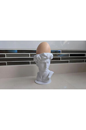 Just3dprintings David Büst Yumurta Tutucu