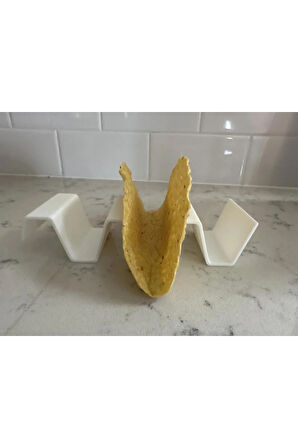 Just3dprintings Taco Standı | 3 Bölmeli Tutacaklı Pratik Sunum Aparatı