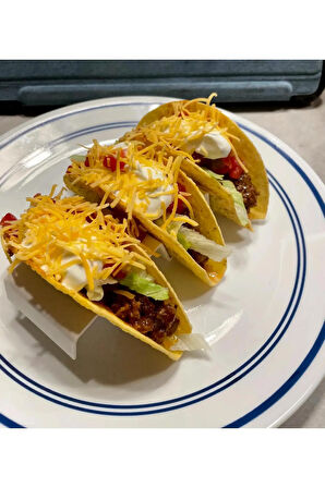 Just3dprintings Taco Standı | 3 Bölmeli Tutacaklı Pratik Sunum Aparatı