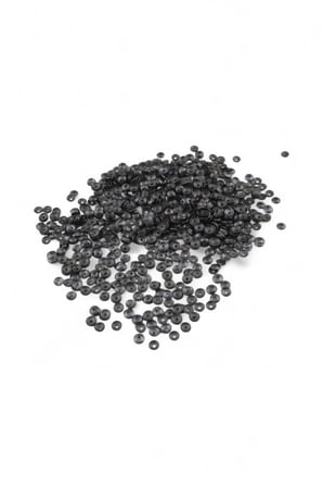 Mat Siyah 6 mm Ortadan Delikli Pirinç Pul Payet (30 Gr 300 Adet)