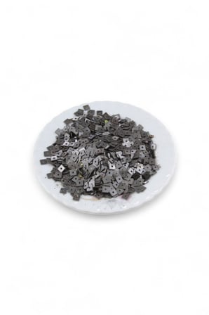 Koyu Gri 5x5 mm Kare Pul Payet (20 Gr 250 Adet)
