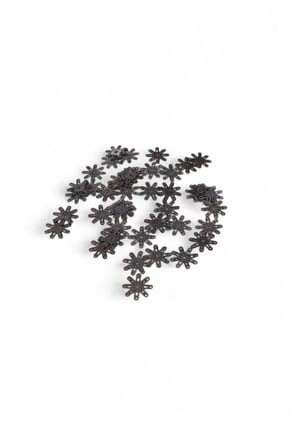 Güneş Desenli 22 mm Metal Pirinç Pul Payet (30 Gr 35 Adet)