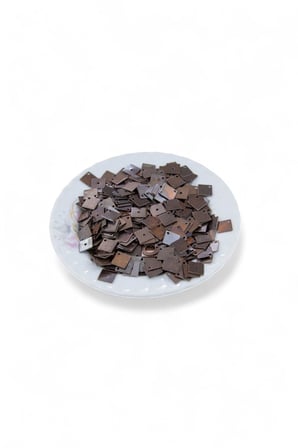 10x10 Kare Ortadan Delikli Pul Payet (20 Gr 55 Adet)