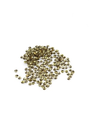 10 mm Gold Rengi Çift Delikli Pul Payet (30 Gr 100 Adet)