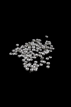 10 mm Gümüş Bombeli Metal Pul Payet (30 Gr 105 Adet)