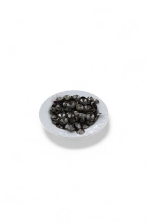 Koyu Gri Kubbe Bombeli 13 mm Pul Pirinç Payet (30 Gr 55 Adet)