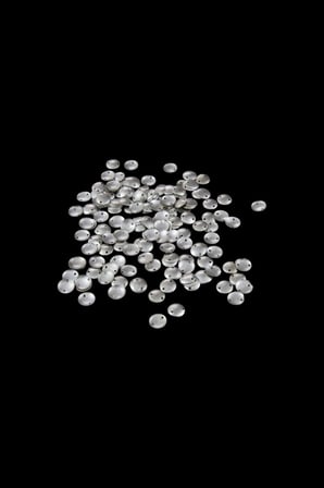 11 mm Gümüş Bombeli Metal Pul Payet (30 Gr 95 Adet)